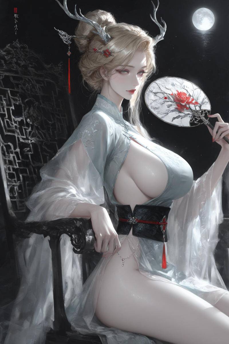 和娘一起过七夕·花好月圆-pixiv插画-作品交流服务