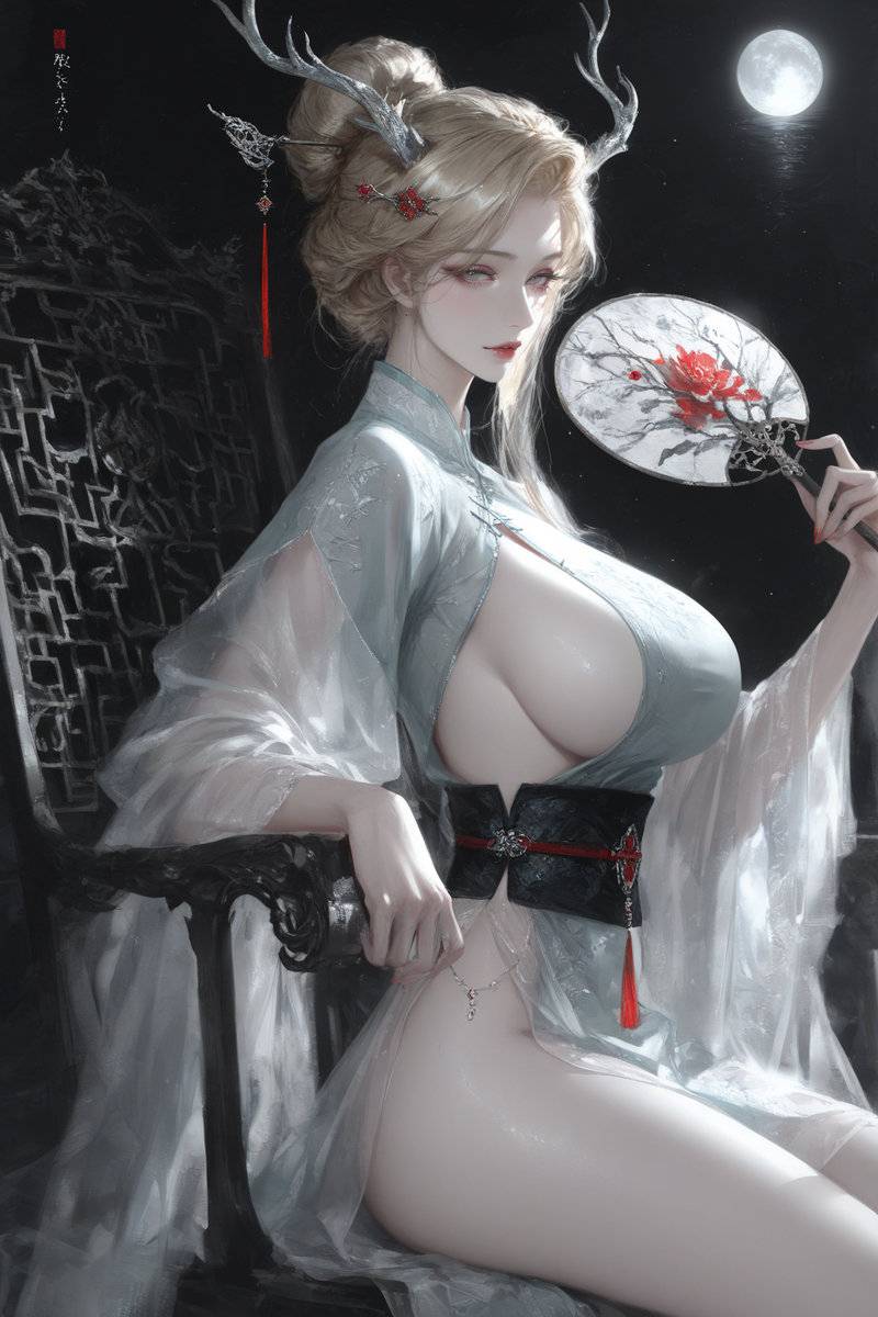 和娘一起过七夕·花好月圆-pixiv插画-作品交流服务