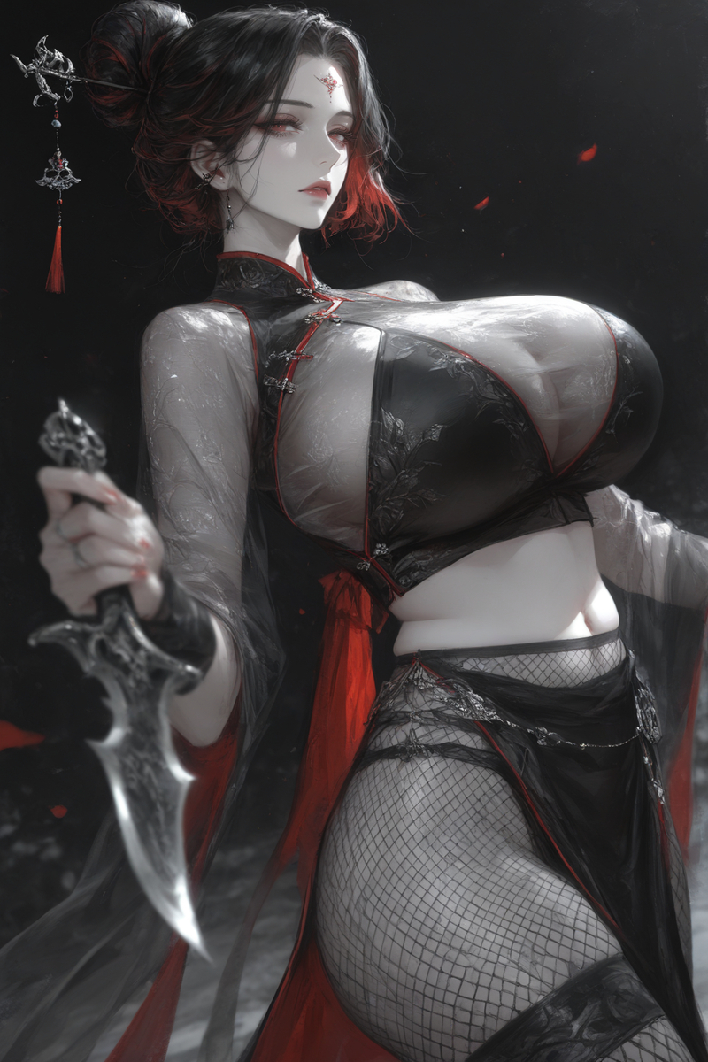 红衣刺客-pixiv插画-作品交流服务