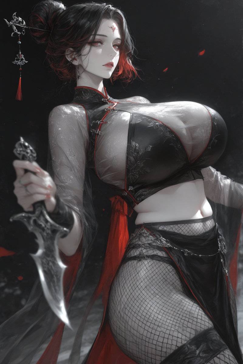 红衣刺客-pixiv插画-作品交流服务