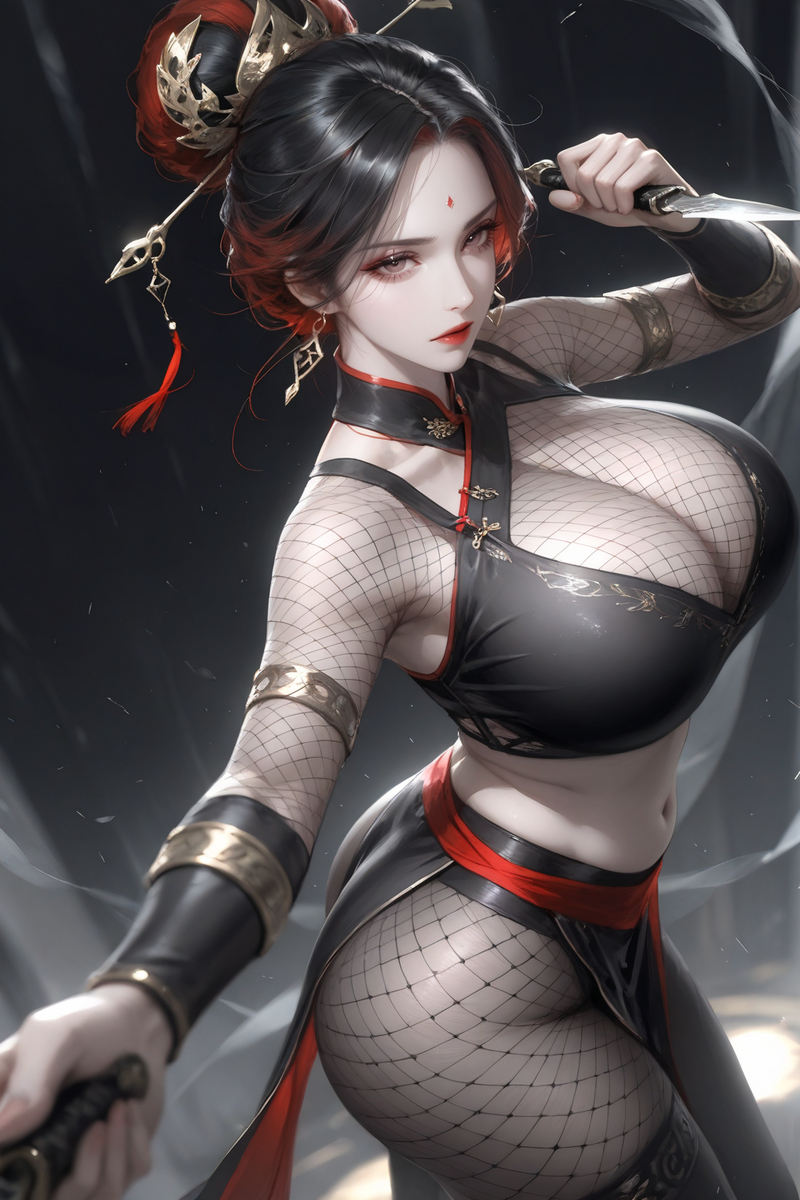 红衣刺客-pixiv插画-作品交流服务