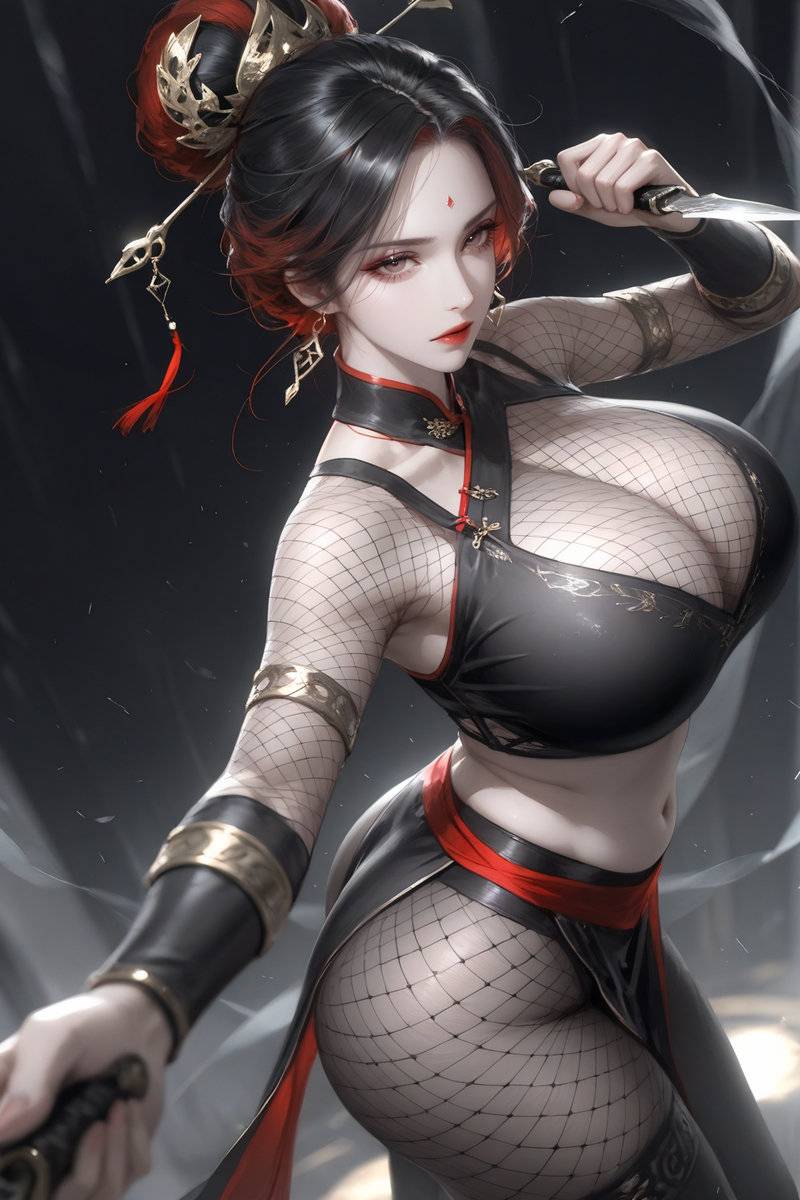 红衣刺客-pixiv插画-作品交流服务