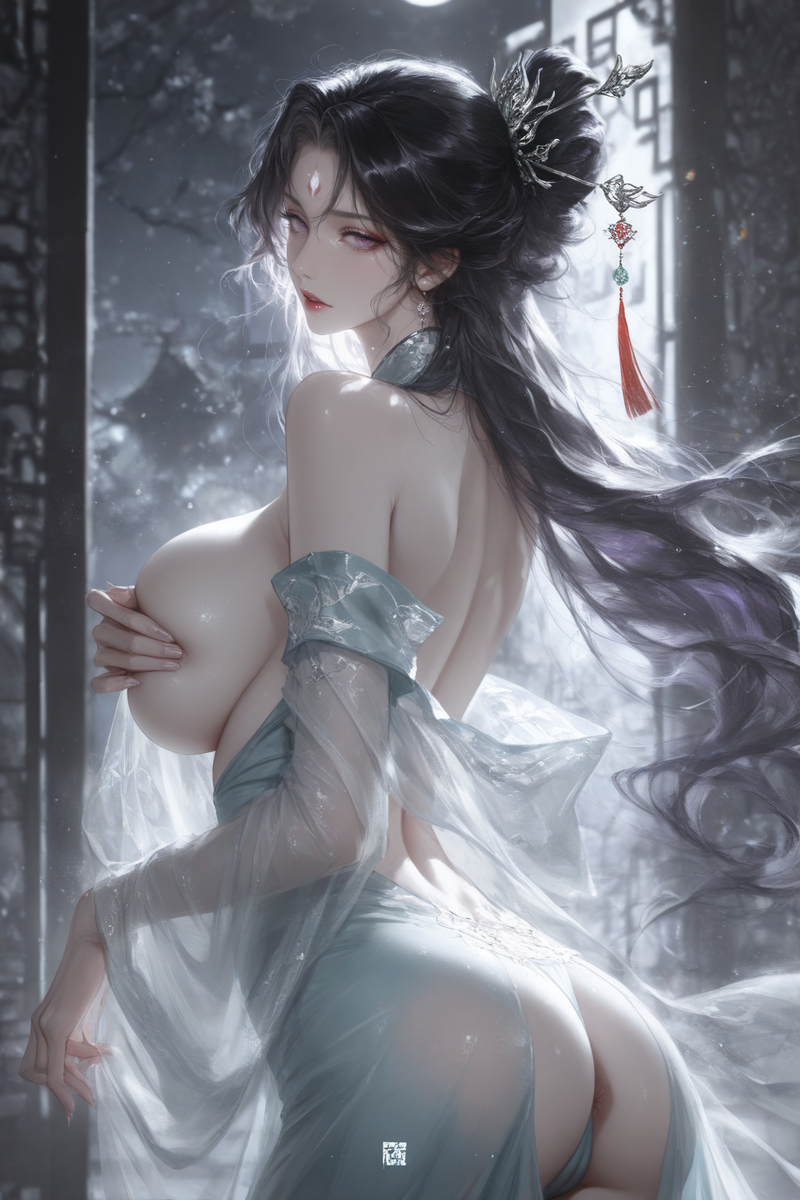 月下伊人-pixiv插画-作品交流服务