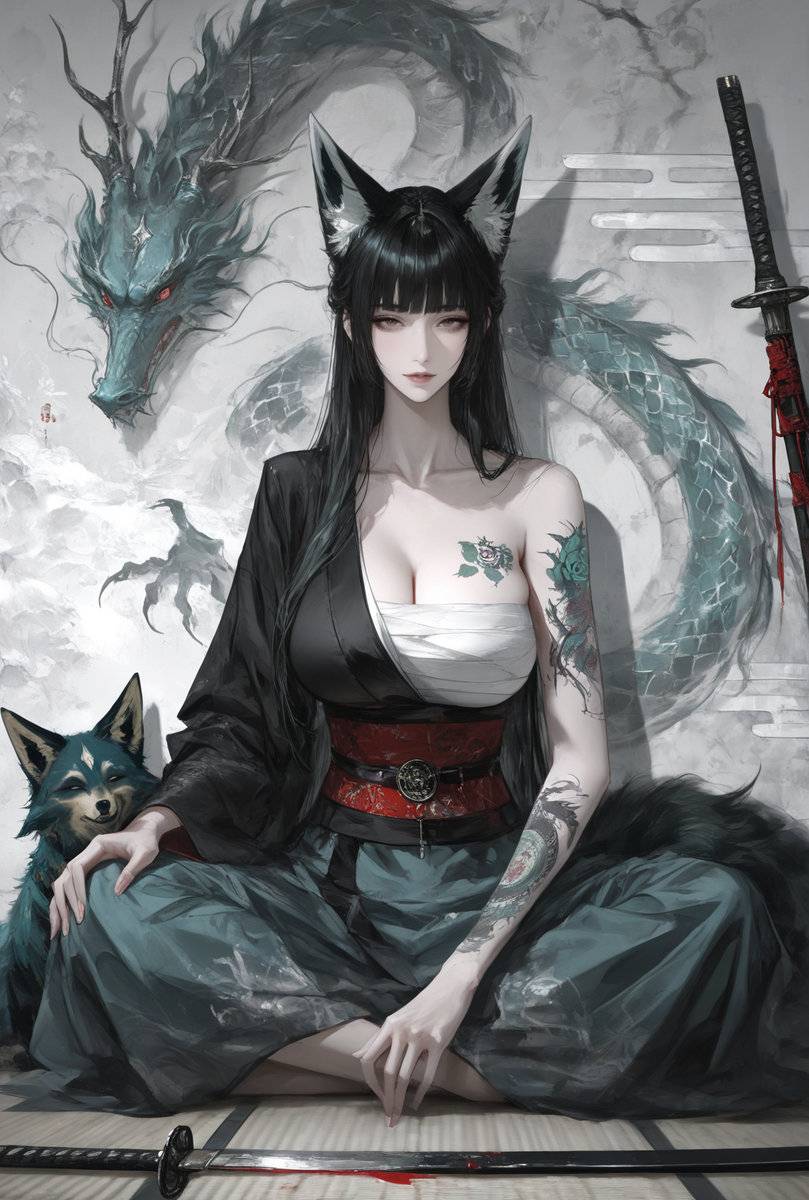 榻榻米特训——定力训练-pixiv插画-作品交流服务