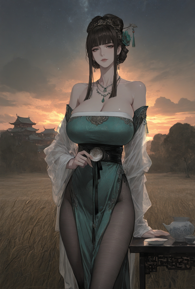 古风贵妇-pixiv插画-作品交流服务