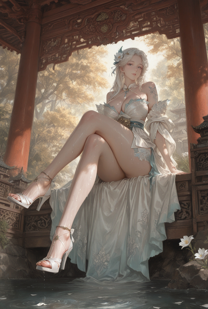 白衣剑仙-pixiv插画-作品交流服务