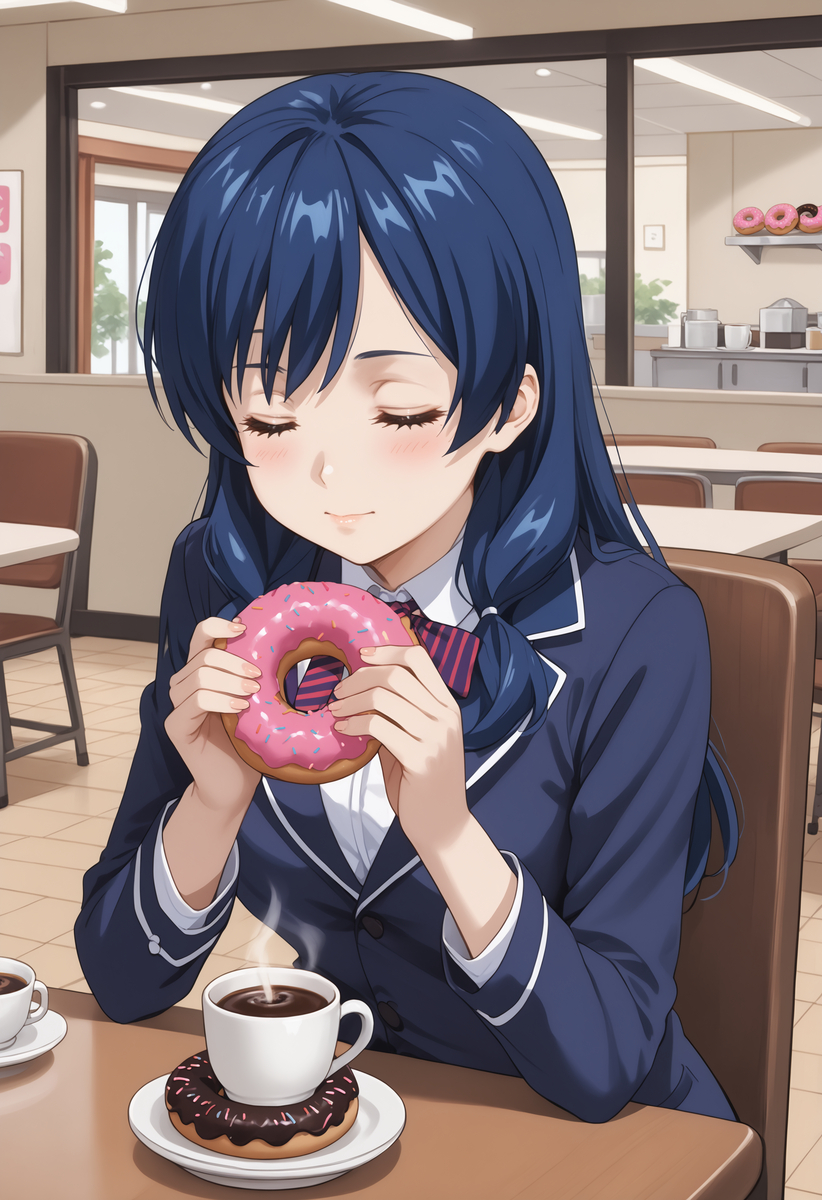 Midnight snack🍩-pixiv插画-作品交流服务