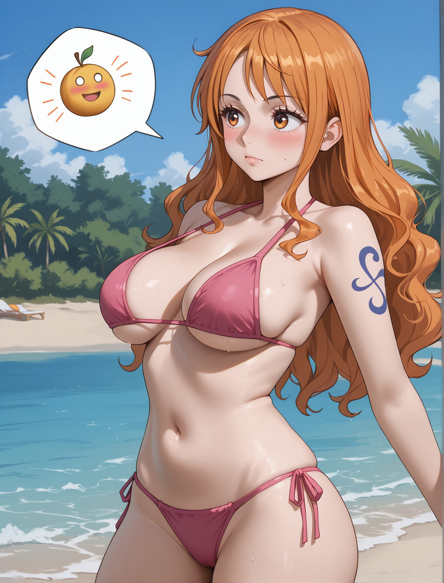 Nami outdoors🍊-pixiv插画-作品交流服务