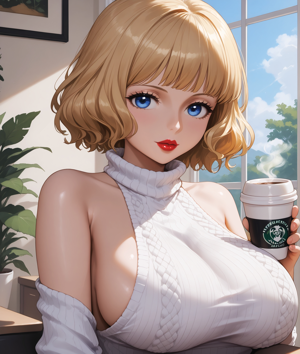 Coffee talk w/ Stussy☕-pixiv插画-作品交流服务