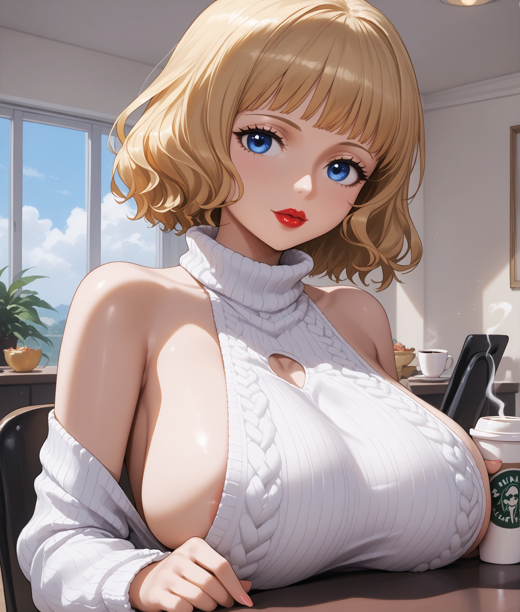 Coffee talk w/ Stussy☕-pixiv插画-作品交流服务