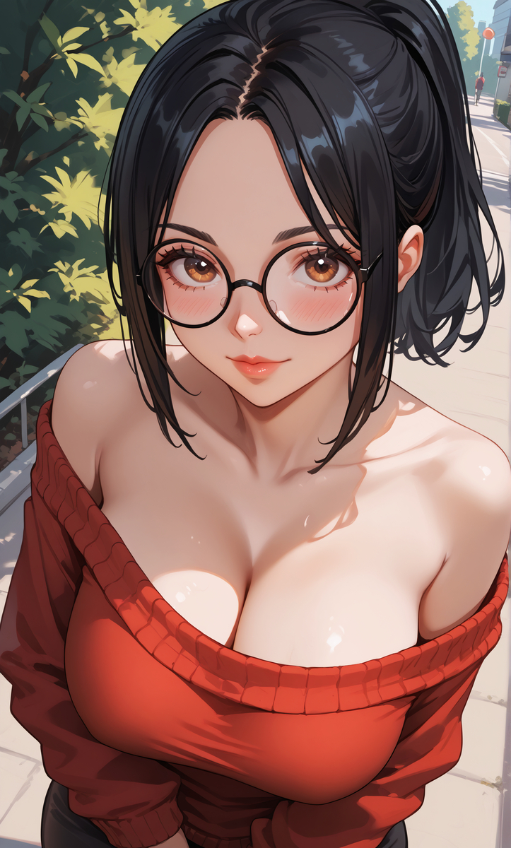 Keyhole sweater🌹-pixiv插画-作品交流服务