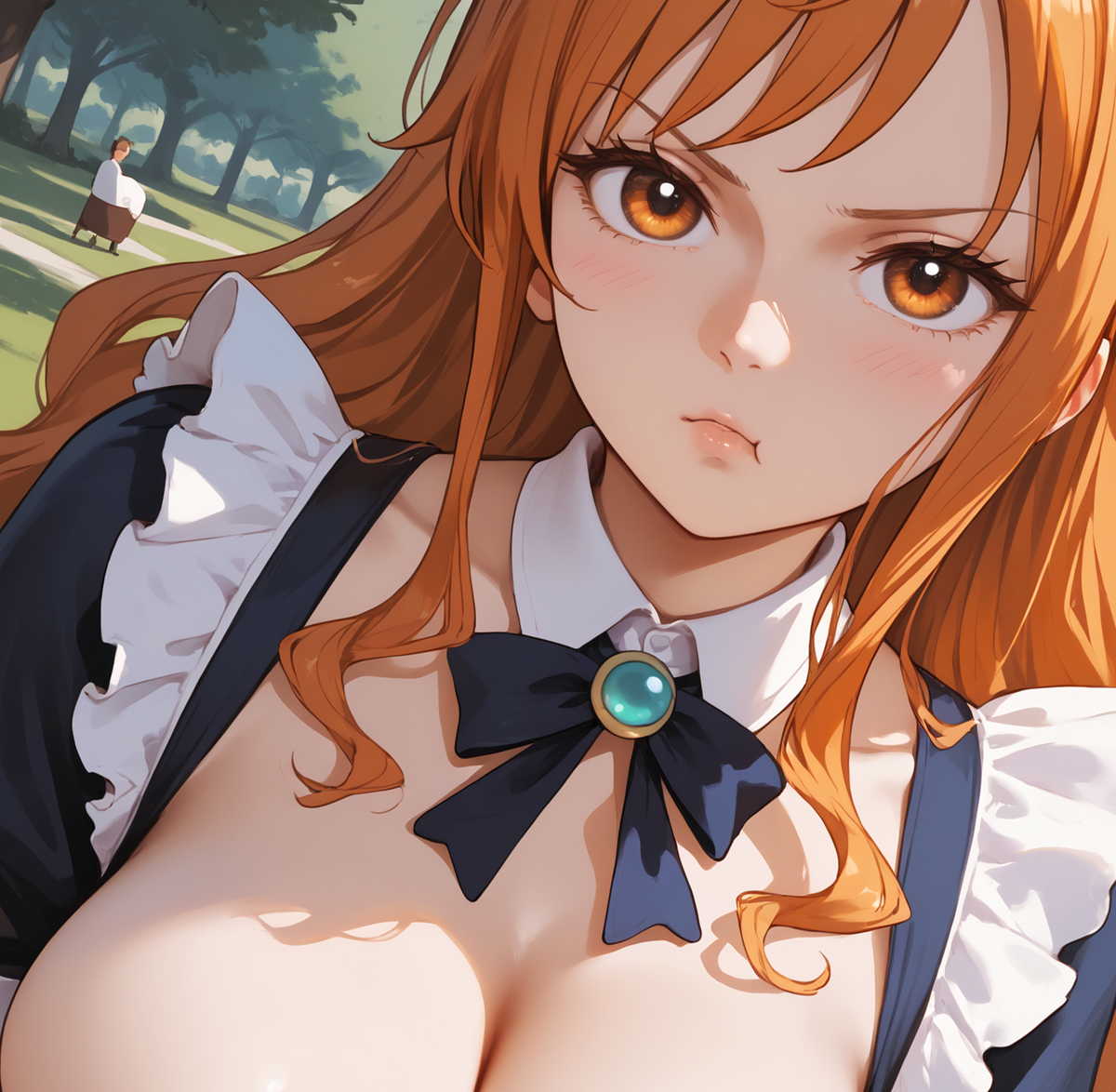 Nami Maid🍷-pixiv插画-作品交流服务