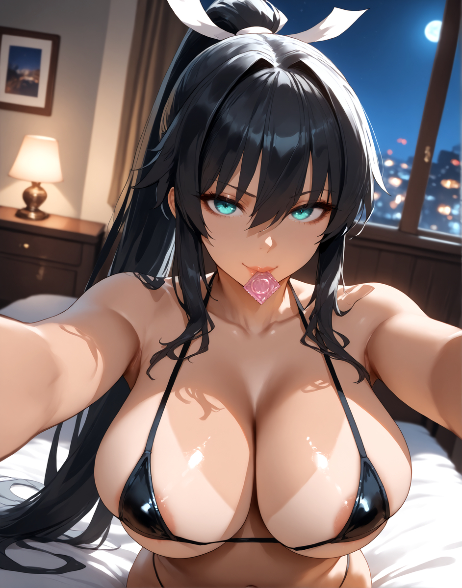 Homura Black bikini🖤-pixiv插画-作品交流服务