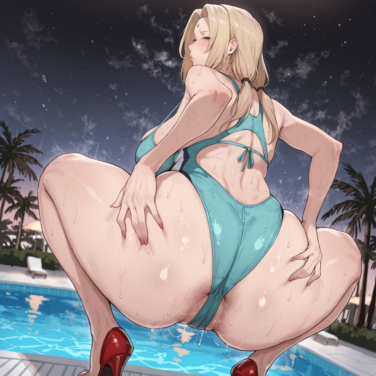 Tsunade - Pool-pixiv插画-作品交流服务