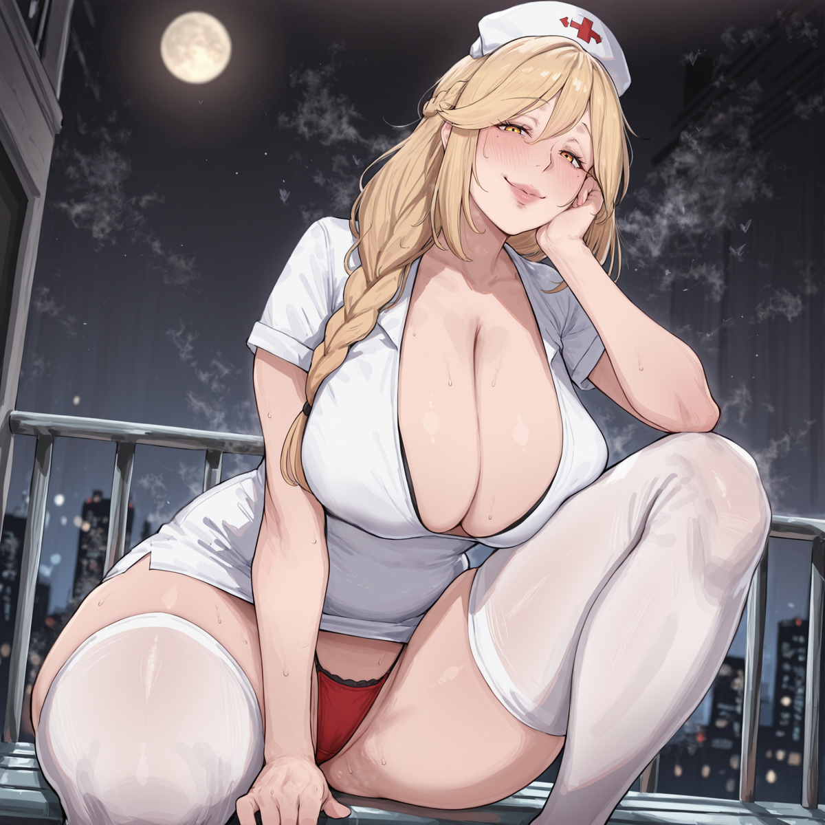 Marika - Outdoor Nurse-pixiv插画-作品交流服务