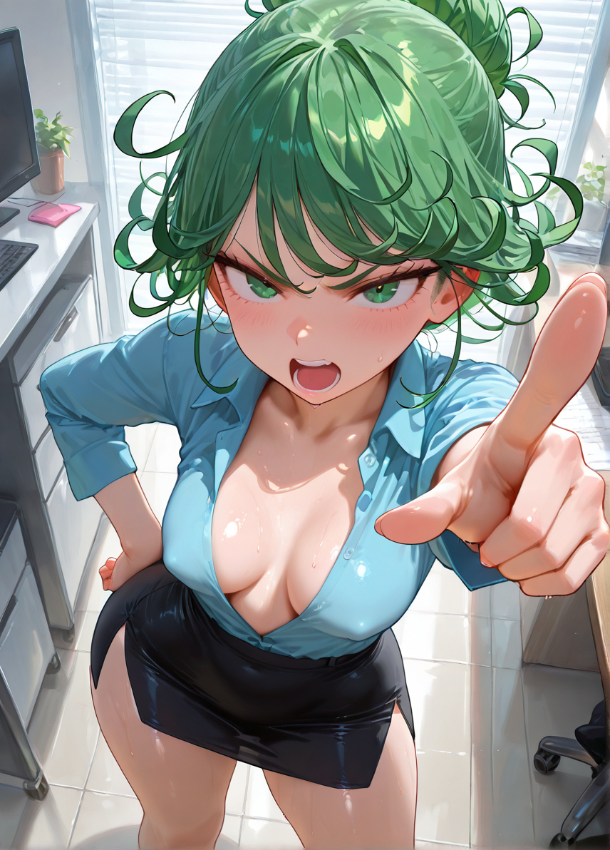 Office Lady Tatsumaki OL戦慄のタツマキ-pixiv插画-作品交流服务