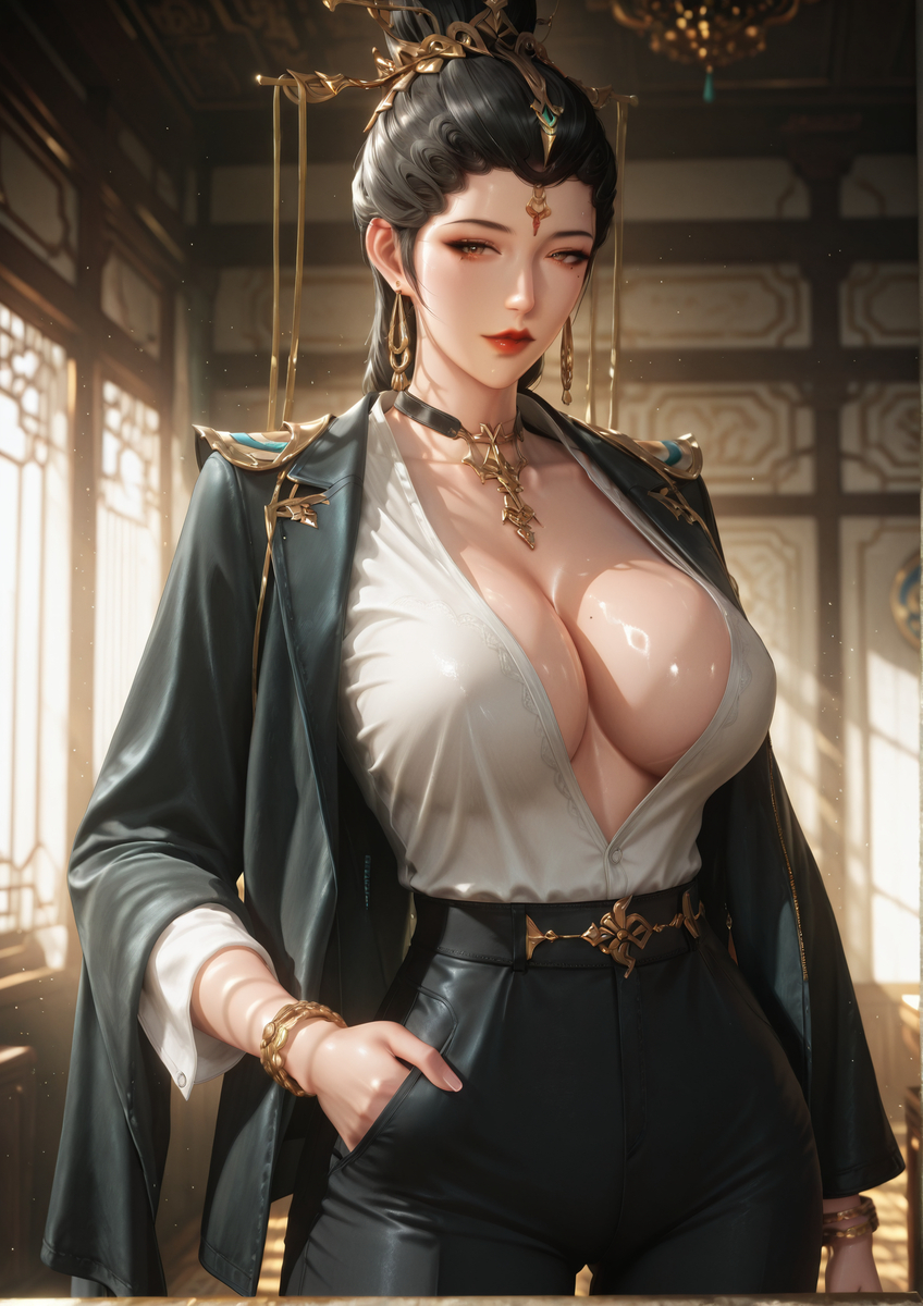 女娲娘娘-pixiv插画-作品交流服务