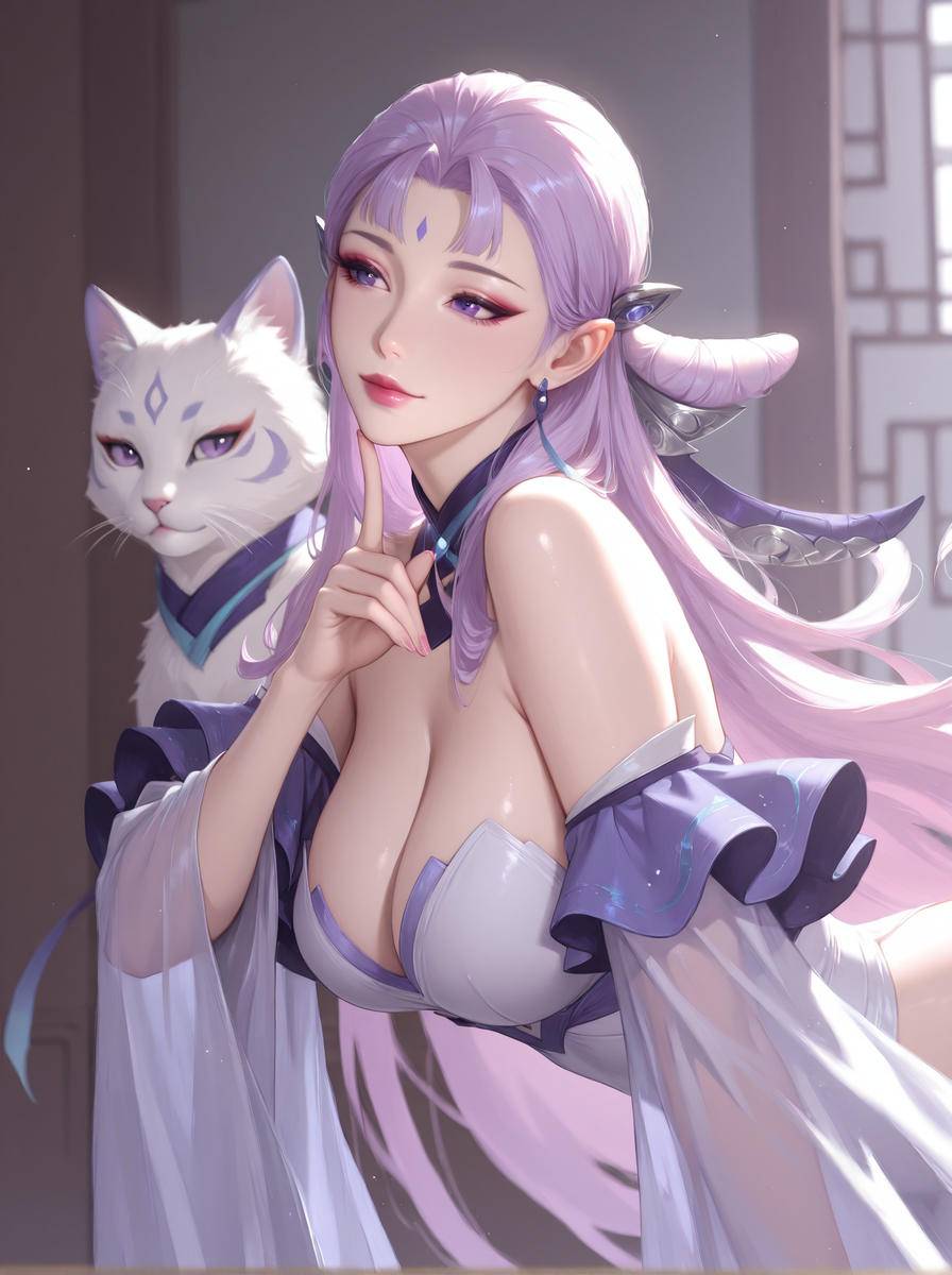 貂蝉-pixiv插画-作品交流服务