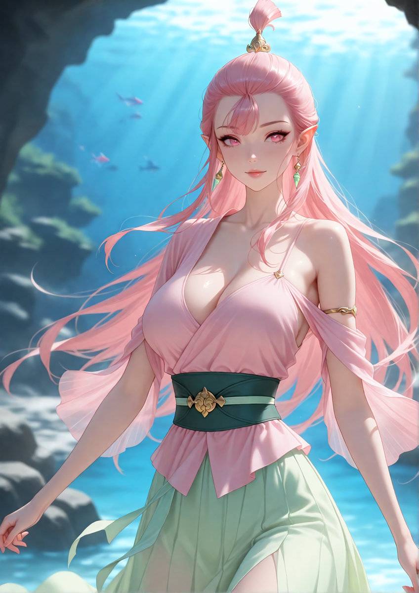 小龙女-pixiv插画-作品交流服务
