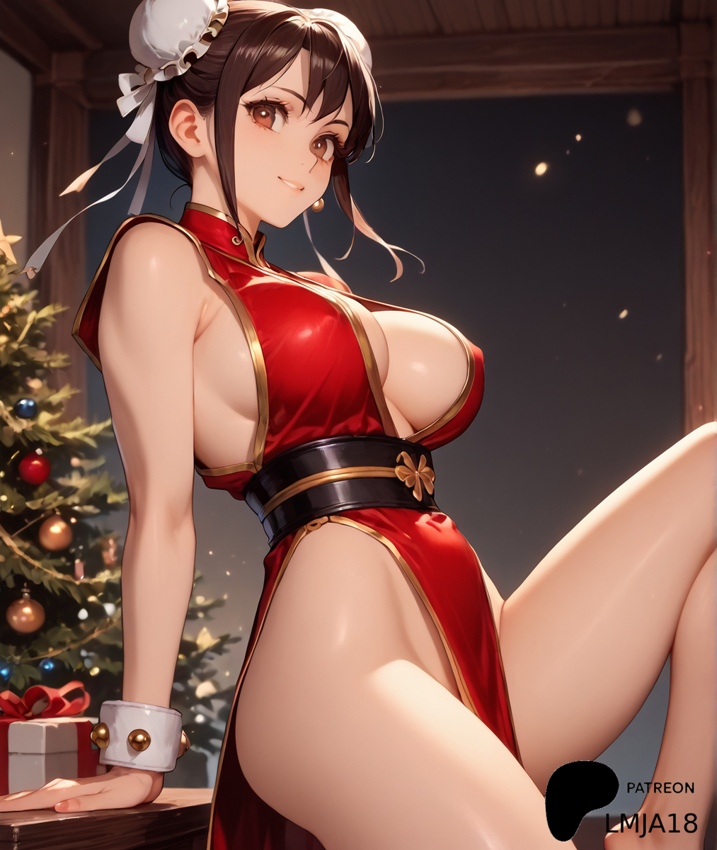 Christmas Chun-li is here!-pixiv插画-作品交流服务