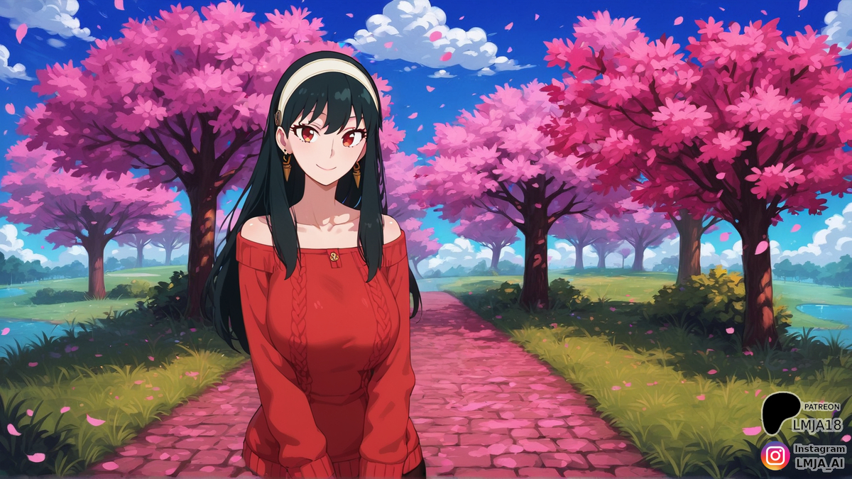 Yor at the Blossoms-pixiv插画-作品交流服务