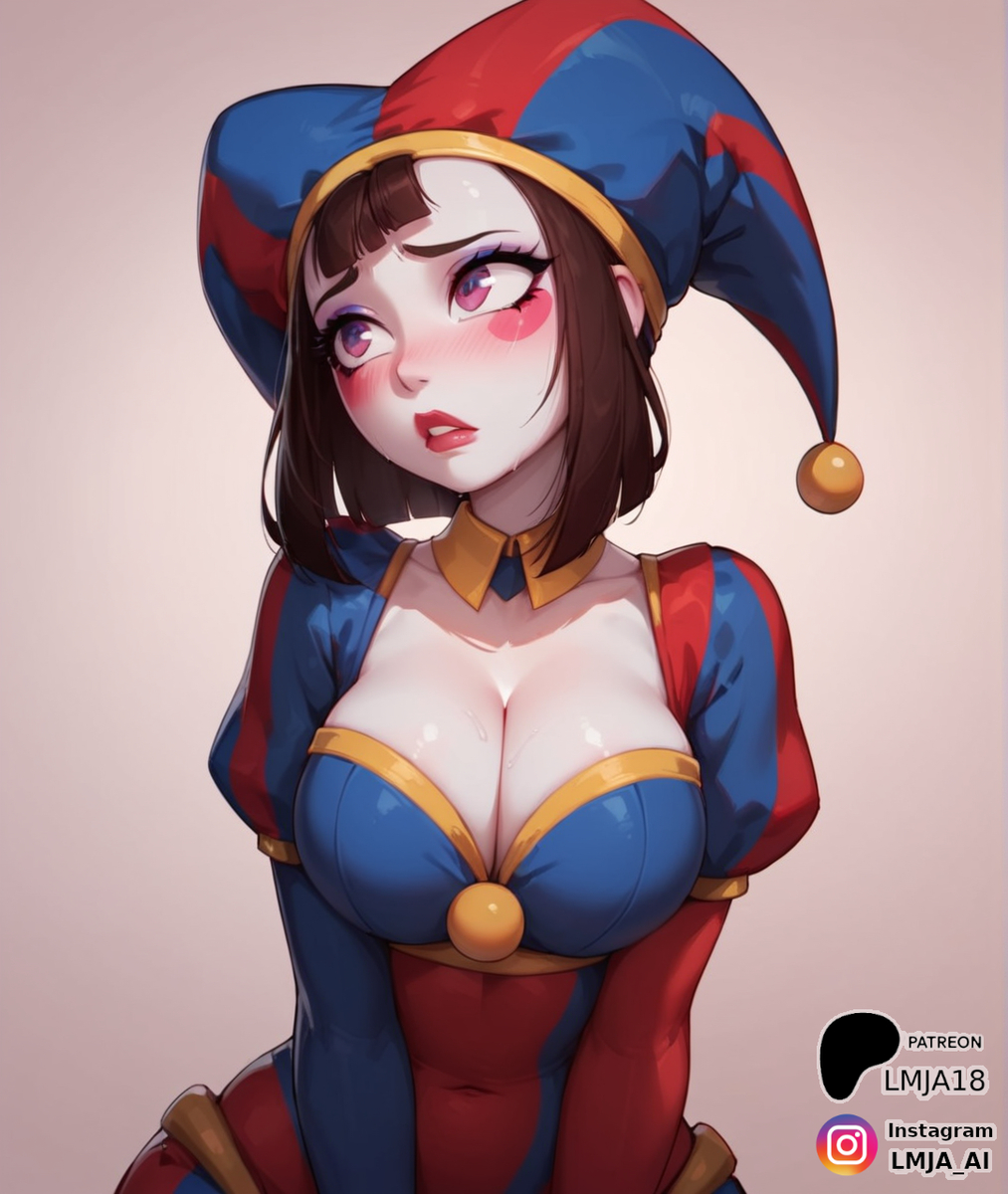 Pomni's back must hurt-pixiv插画-作品交流服务