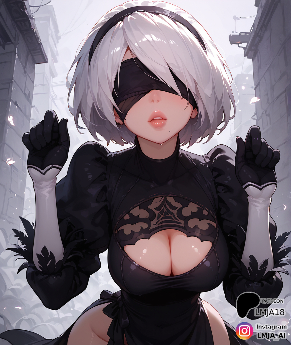 Wanna say hi to 2B?-pixiv插画-作品交流服务