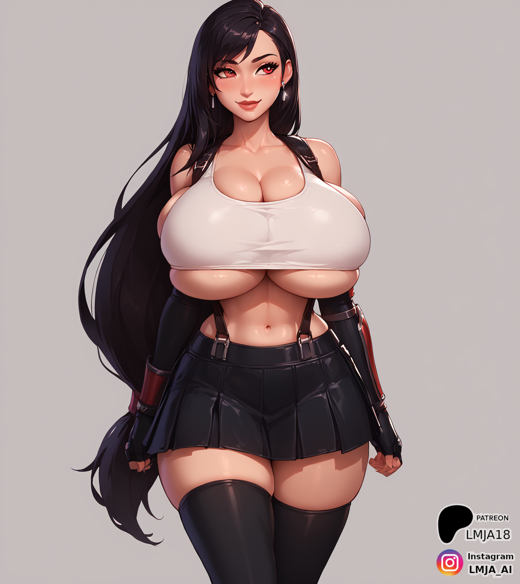 Tifa's gotta be careful!-pixiv插画-作品交流服务