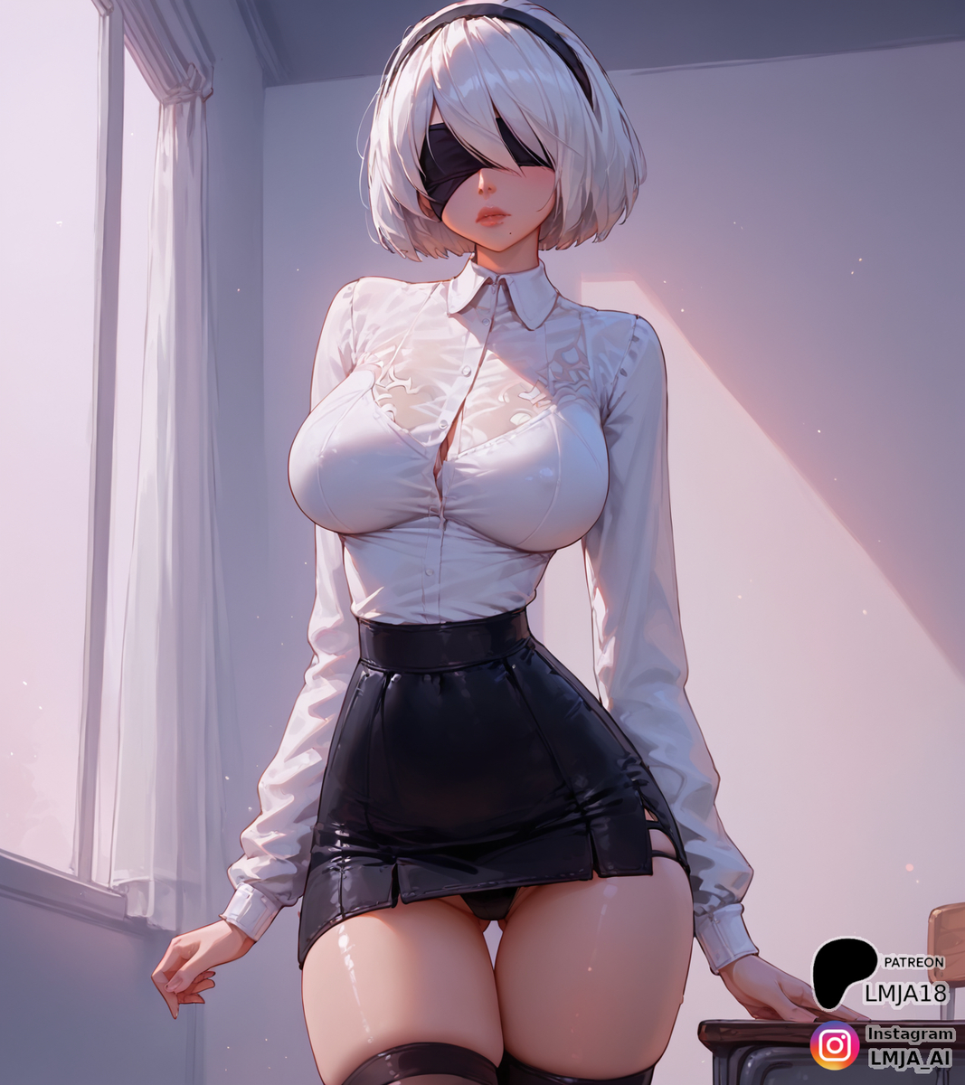 School Girl 2B-pixiv插画-作品交流服务