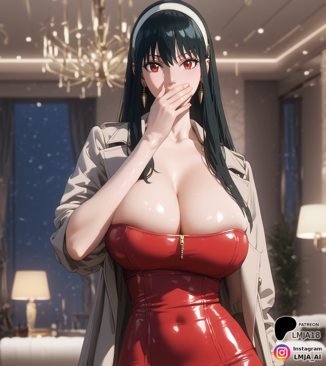 She's phenominal in red-pixiv插画-作品交流服务