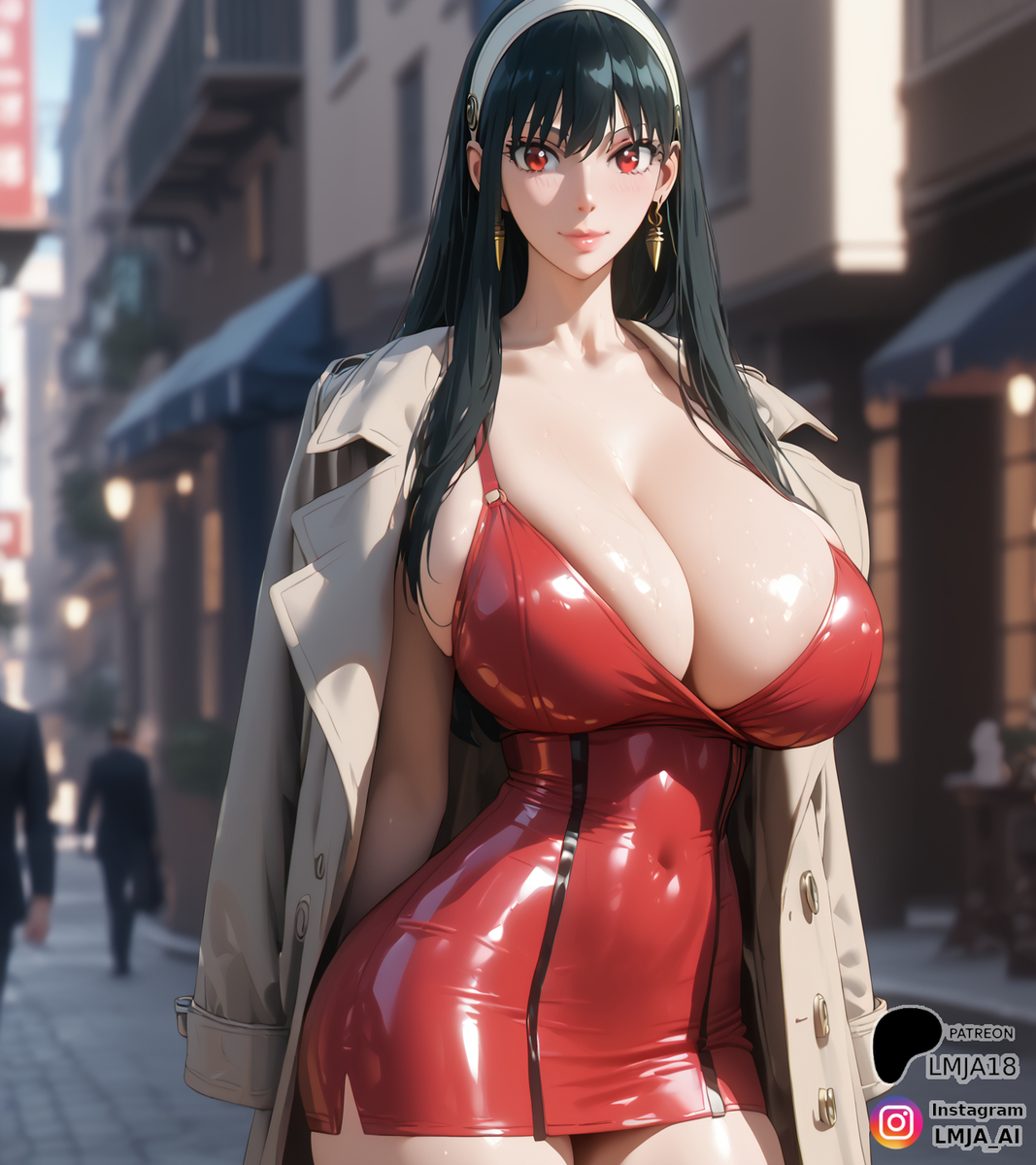 She's phenominal in red-pixiv插画-作品交流服务