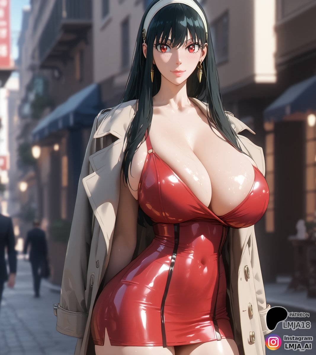 She's phenominal in red-pixiv插画-作品交流服务