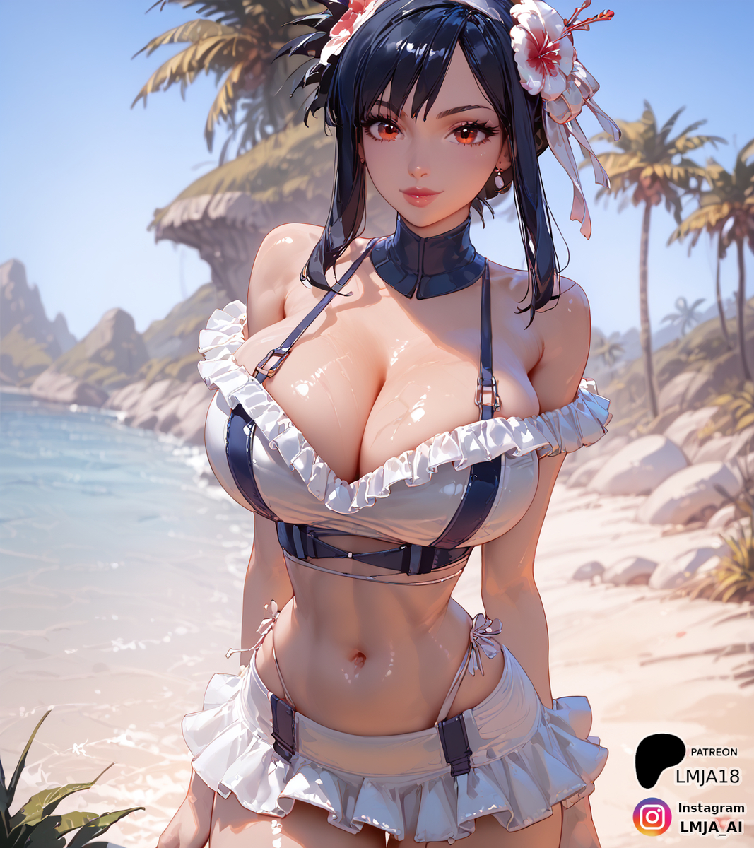 Tifa looking abit different-pixiv插画-作品交流服务