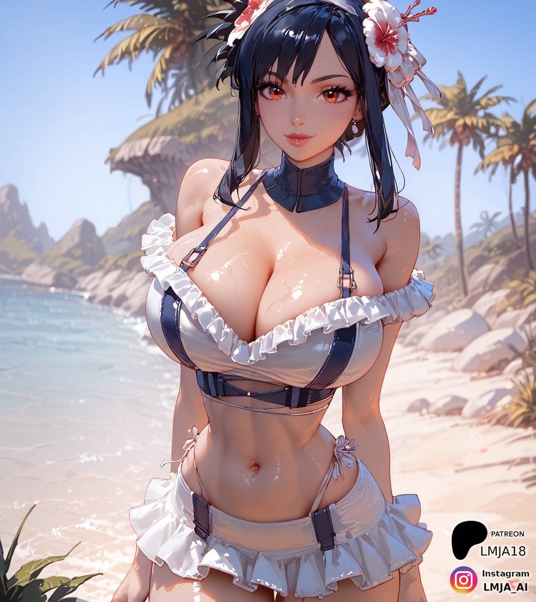 Tifa looking abit different-pixiv插画-作品交流服务