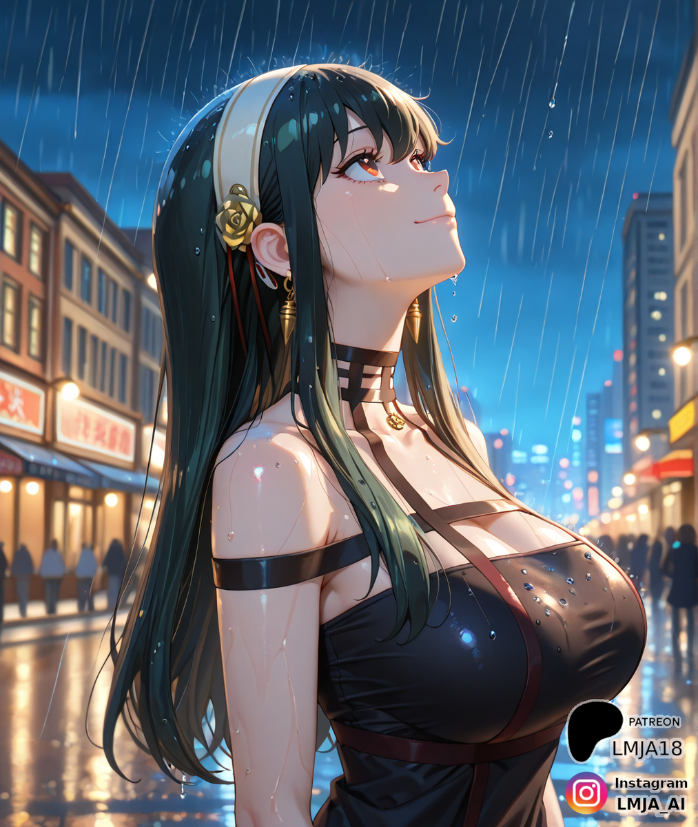 Yor in the Rain-pixiv插画-作品交流服务