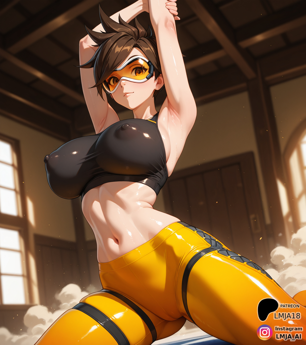 Tracer in a few different styles-pixiv插画-作品交流服务