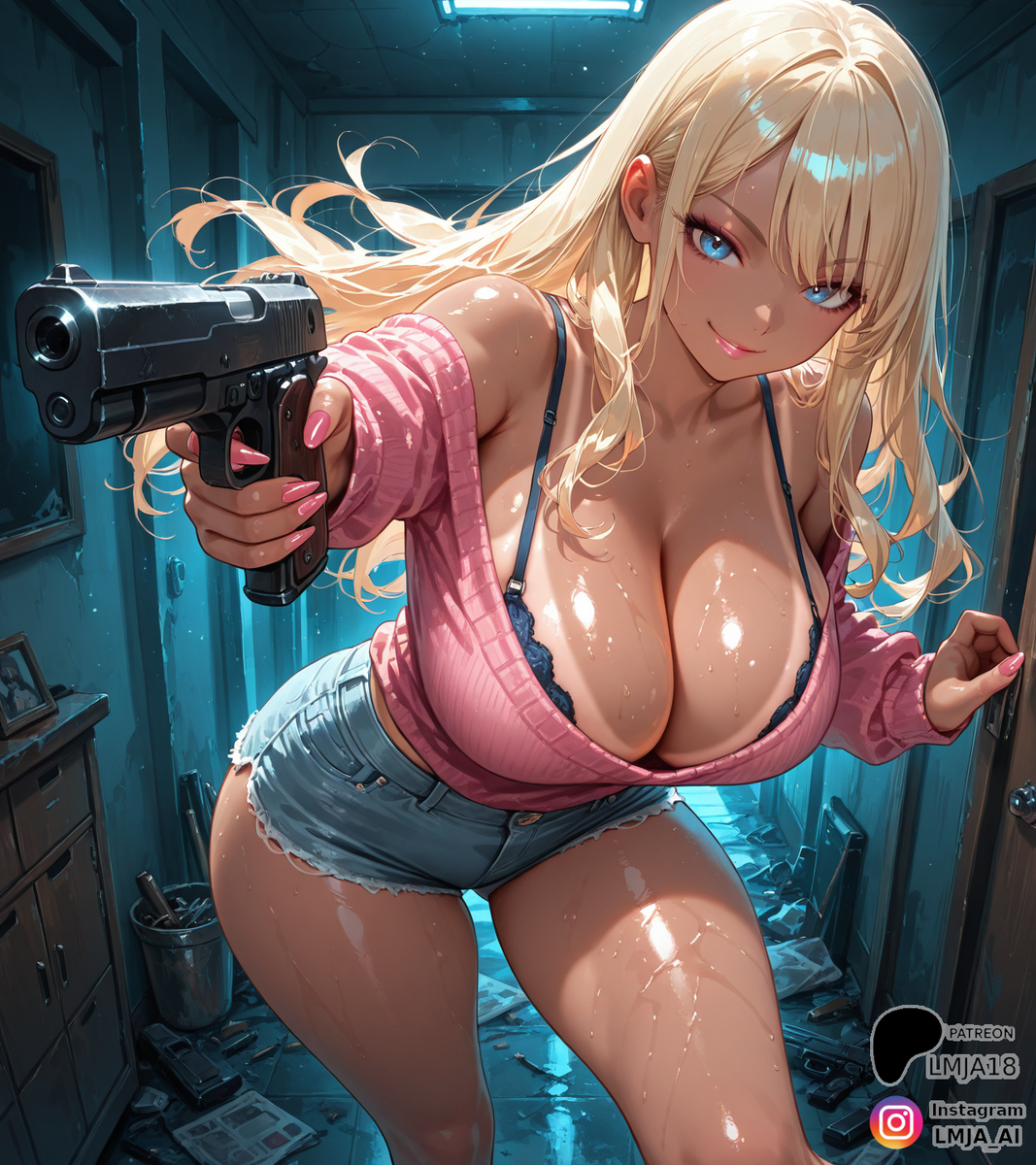 Careful where you point that!-pixiv插画-作品交流服务