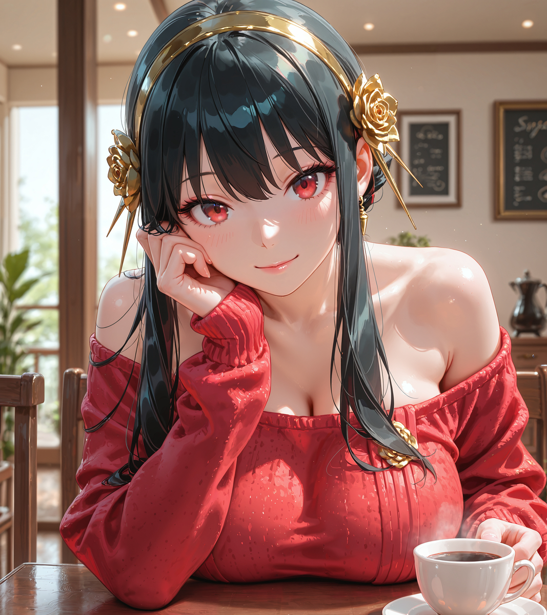 コーヒー飲もう？-pixiv插画-作品交流服务