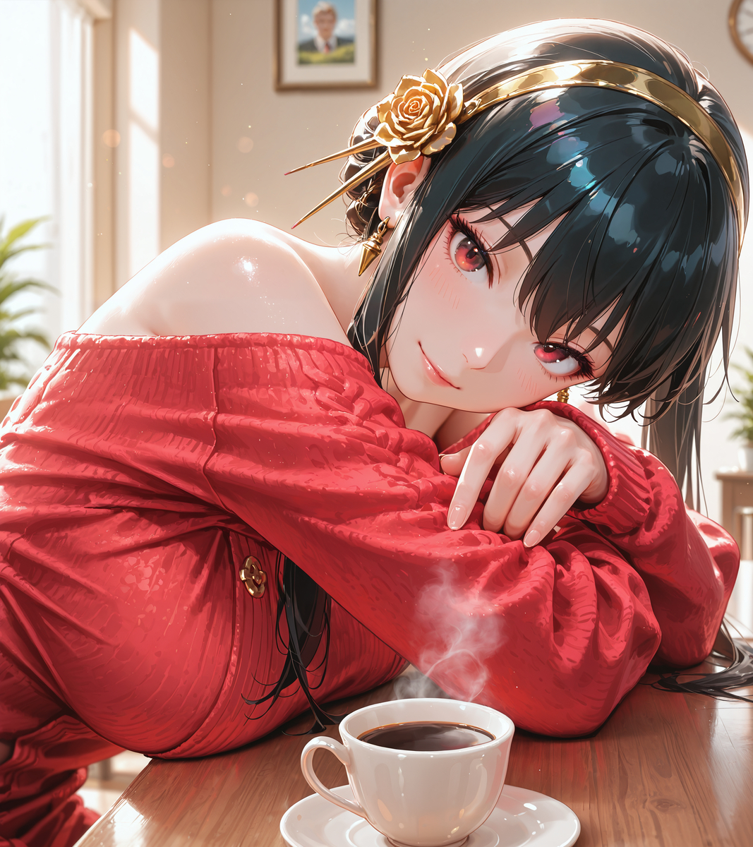 コーヒー飲もう？-pixiv插画-作品交流服务