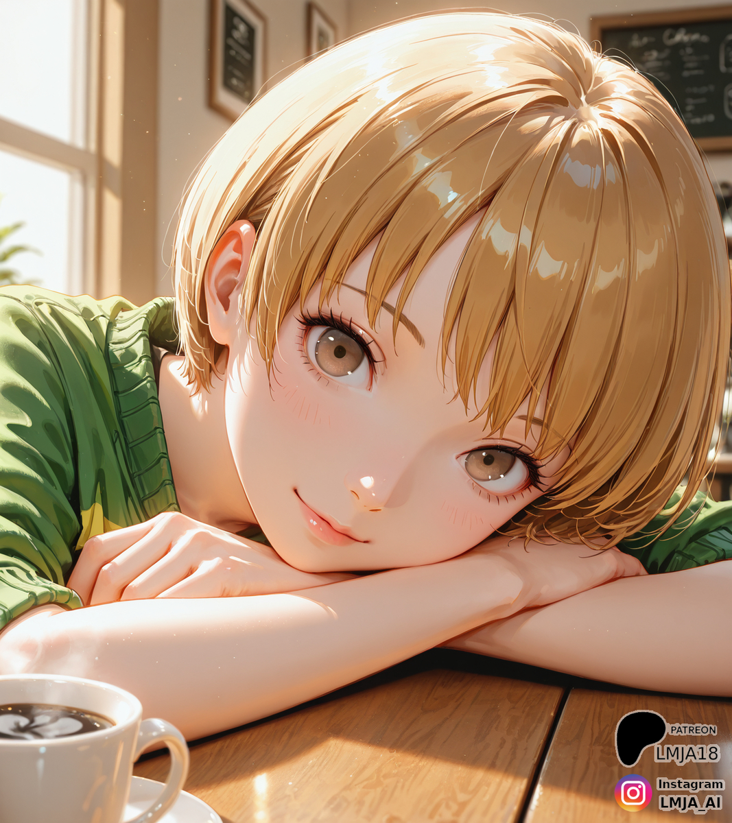 千枝とコーヒーデートは？-pixiv插画-作品交流服务