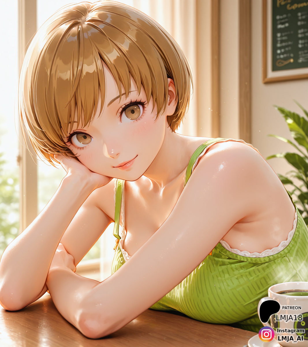 千枝とコーヒーデートは？-pixiv插画-作品交流服务