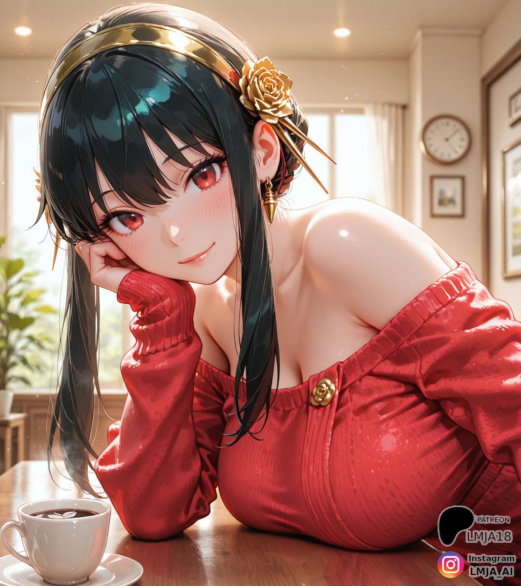 コーヒー飲みたい！-pixiv插画-作品交流服务