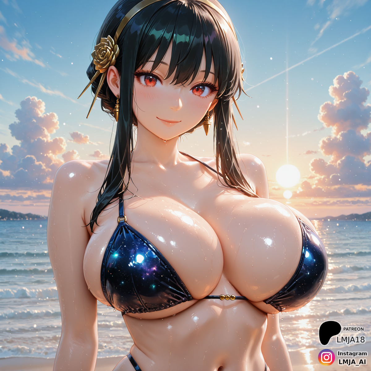 Yor's end of summer-pixiv插画-作品交流服务