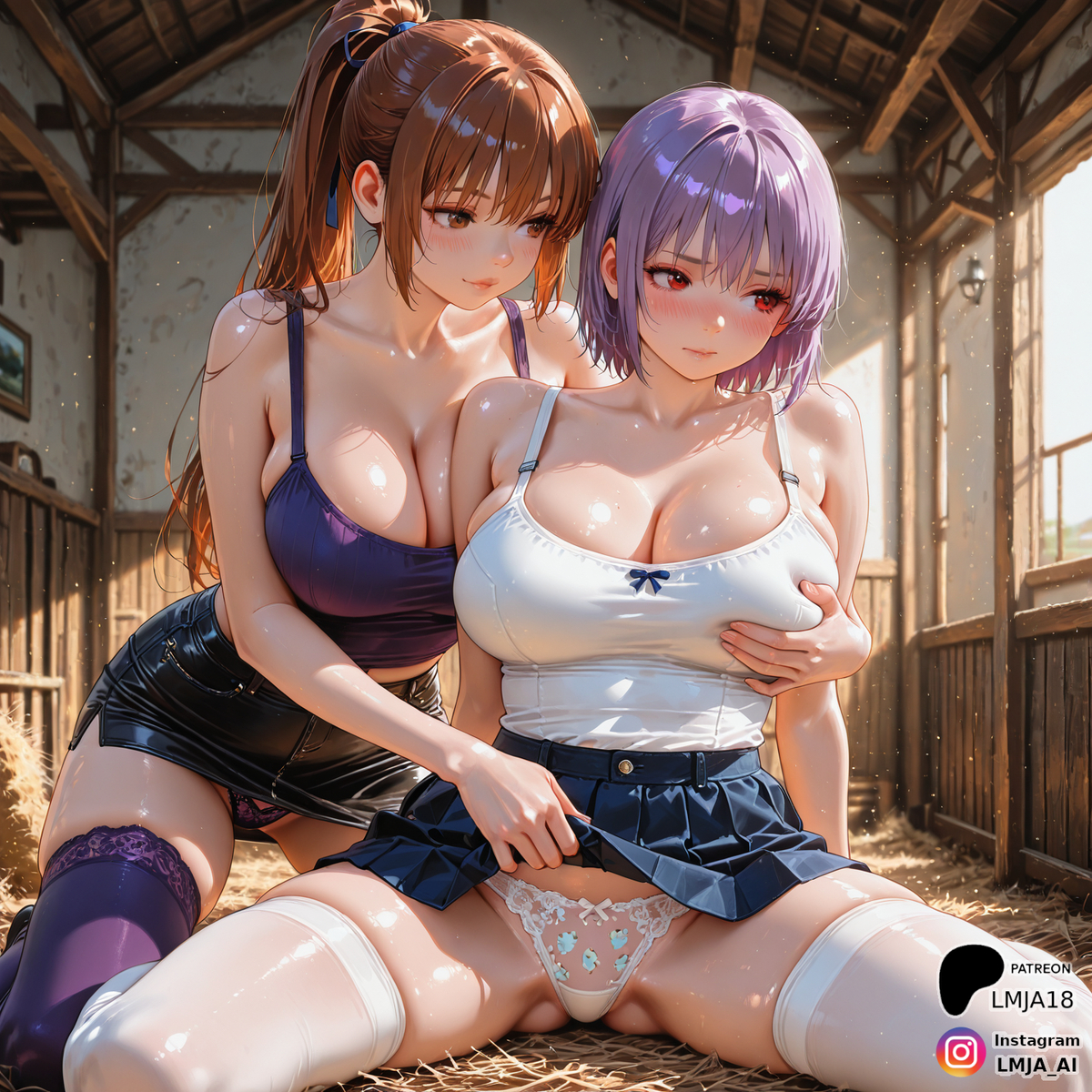 Hiding in the Barn-pixiv插画-作品交流服务