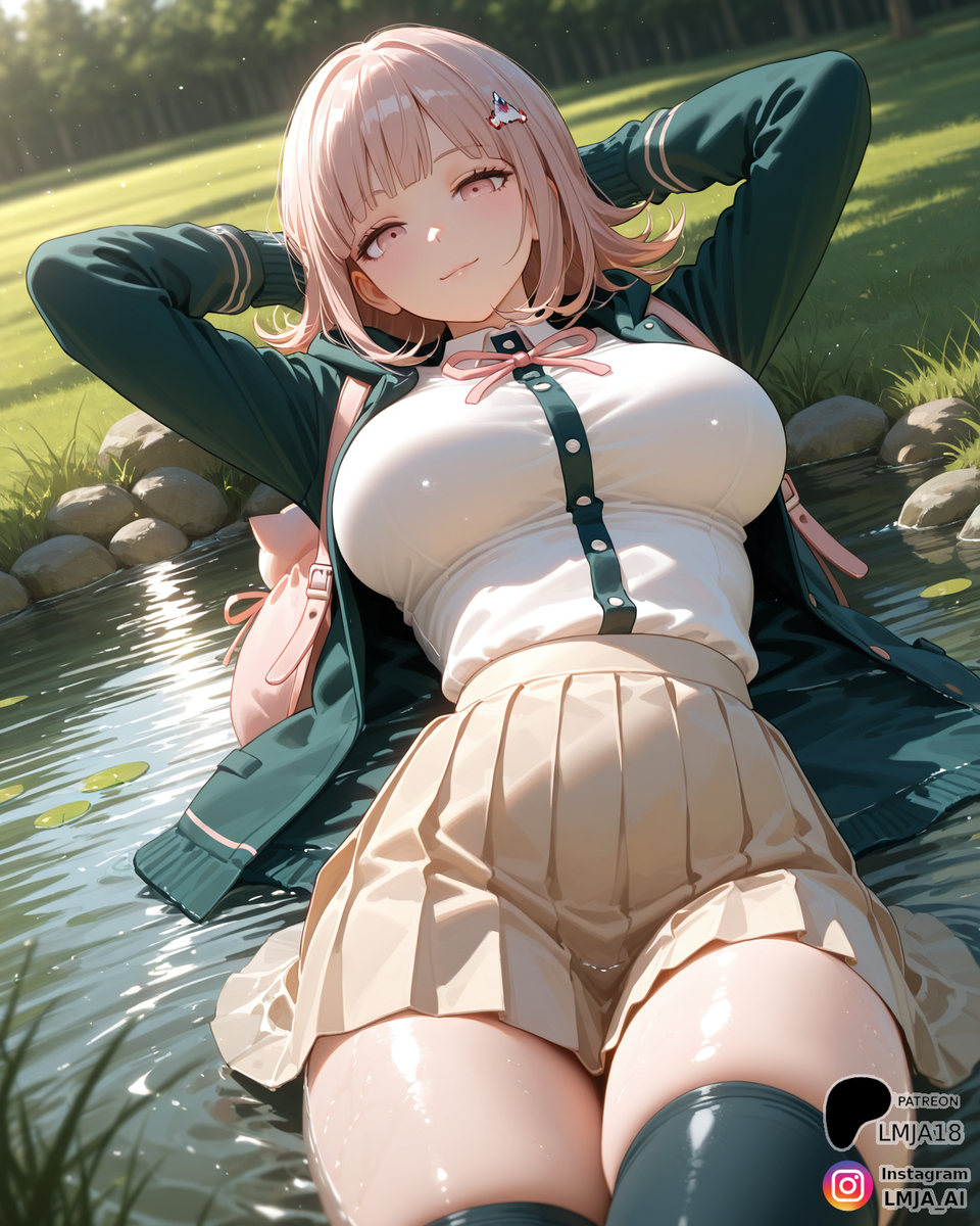 Resting by the river-pixiv插画-作品交流服务