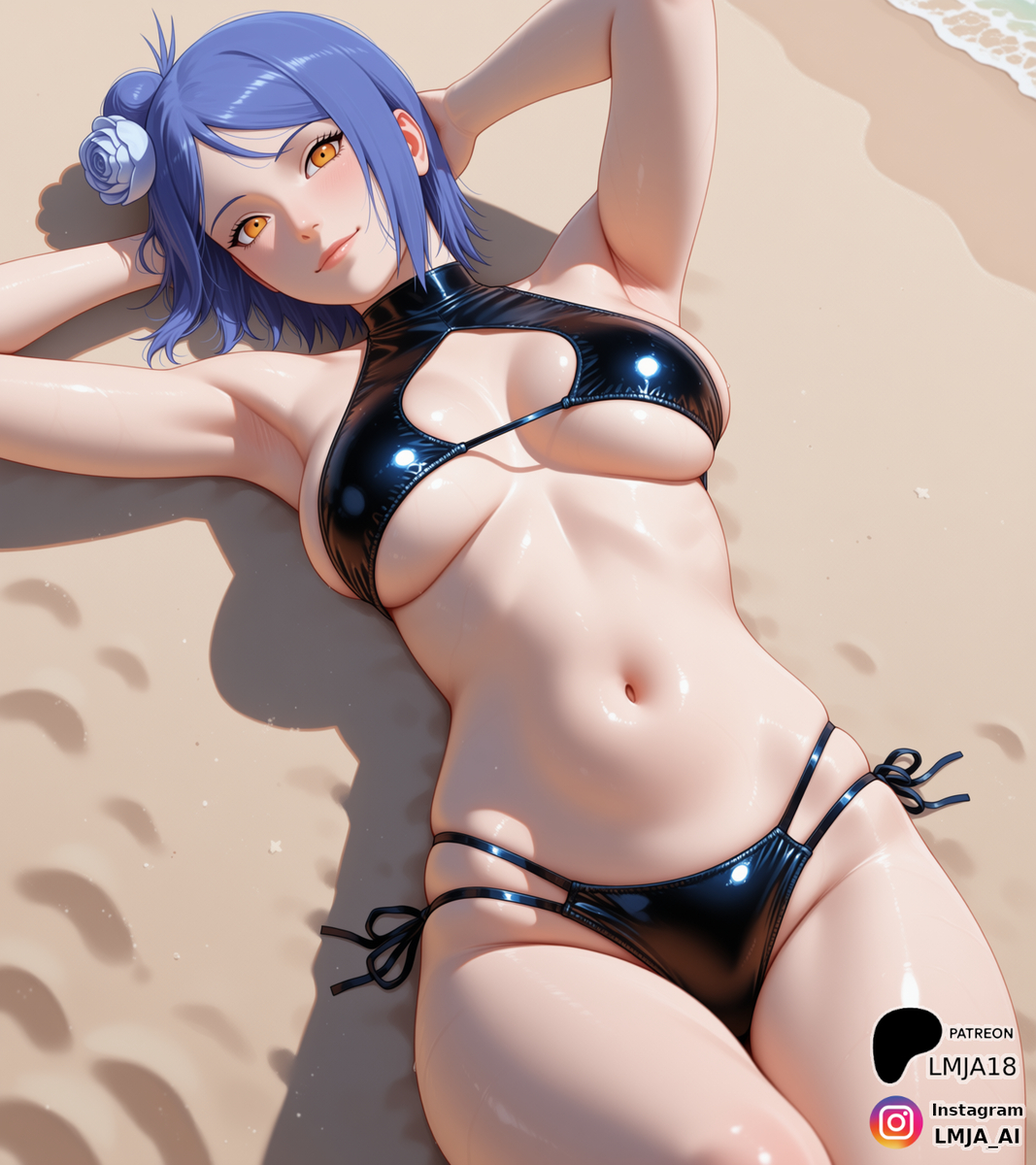 Who you hitting the beach with?-pixiv插画-作品交流服务