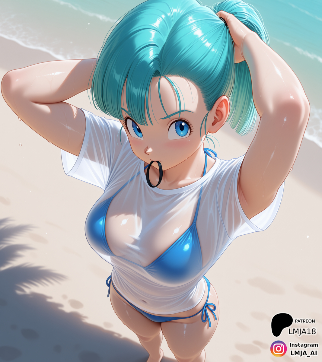 Getting ready for a swim <3-pixiv插画-作品交流服务