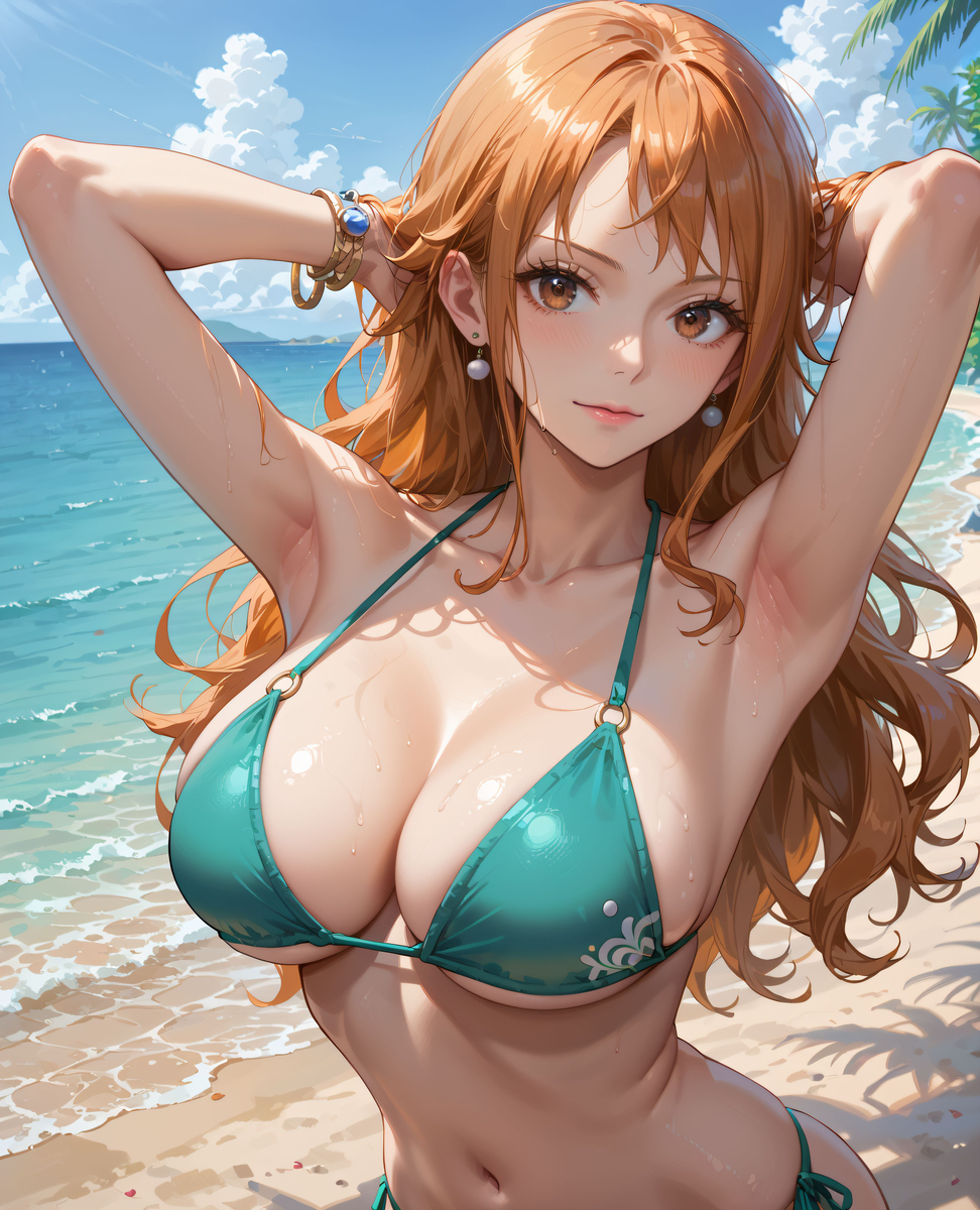 Nami ❤️‍🔥❤️‍🔥❤️‍🔥❤️‍🔥❤️‍🔥-pixiv插画-作品交流服务