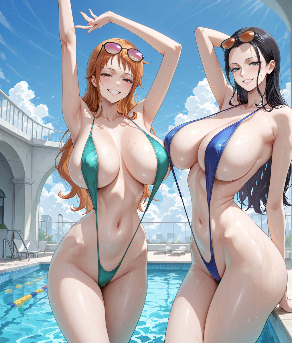 Nami & Robin ❤️‍🔥❤️‍🔥❤️‍🔥❤️‍🔥❤️‍-pixiv插画-作品交流服务