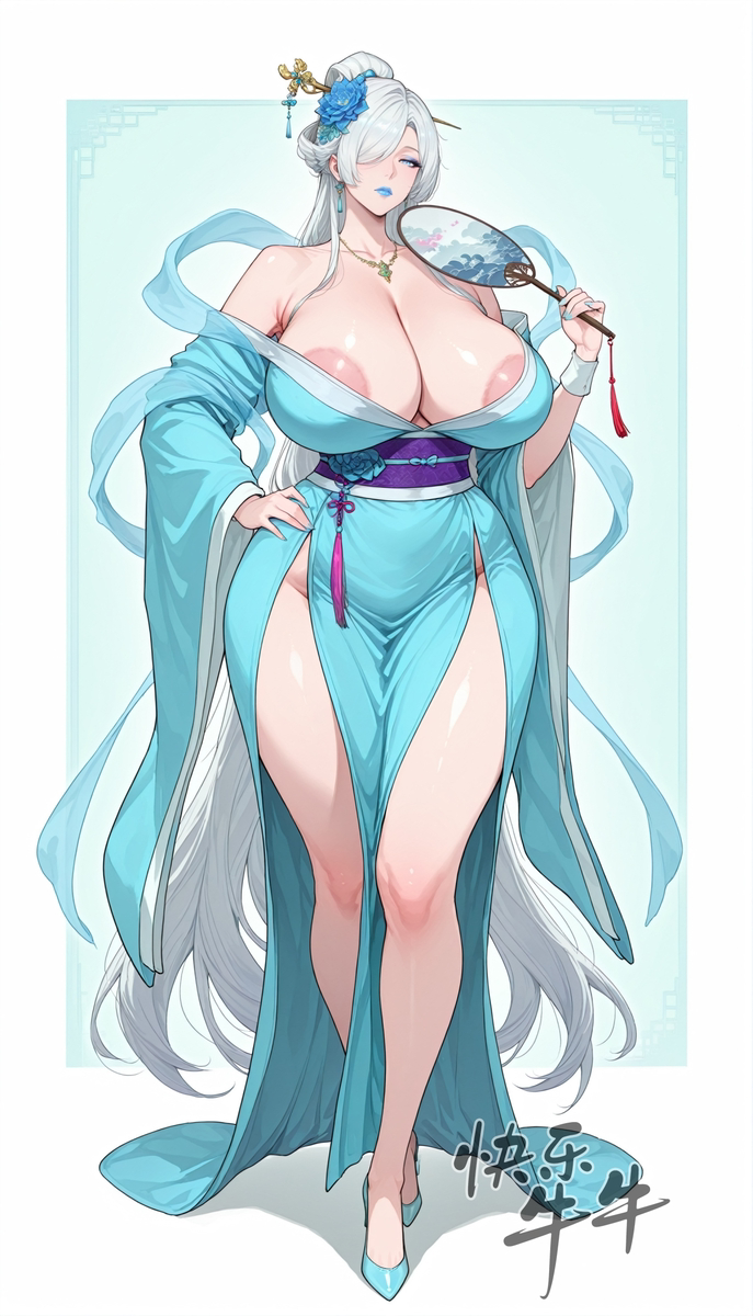 图片[5]-（补档）丰满无比的蓝衣小姐-pixiv插画-作品交流服务